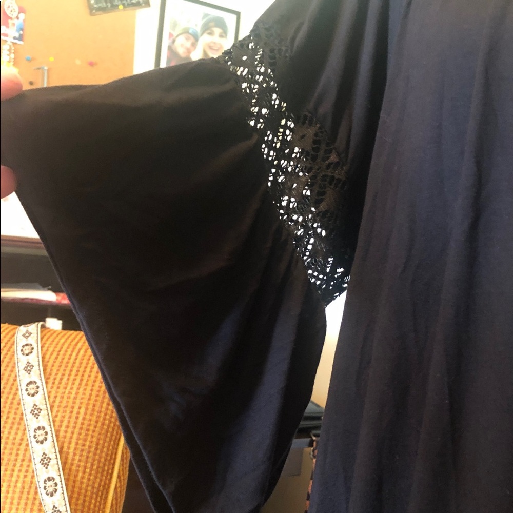 Black Boho Maxi Dress - Picture 2 of 4